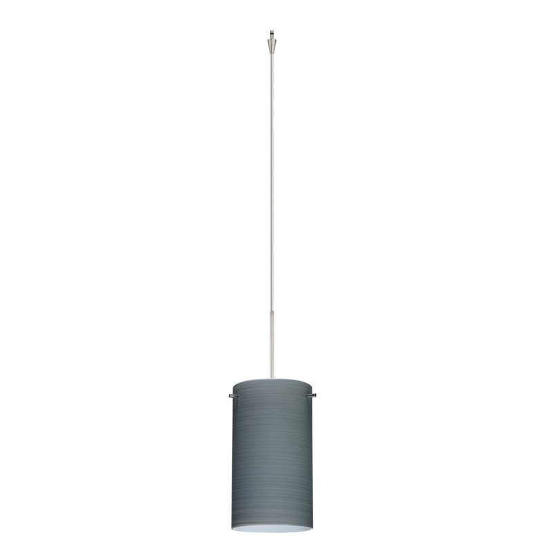Besa XP-4404TN-SN Stilo One Light Pendant Satin Nickel