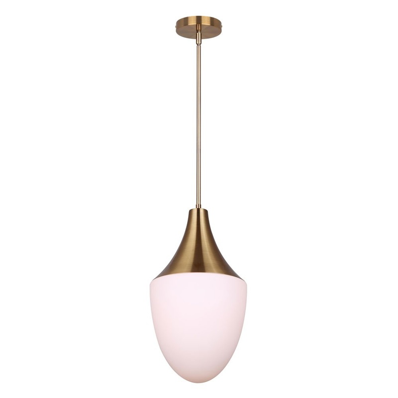 Canarm IPL1121A01GD Evlin One Light Pendant Gold