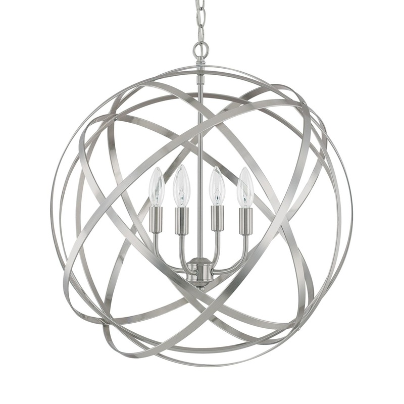 Capital Lighting 4234BN Axis 4 Light Pendant Brushed Nickel