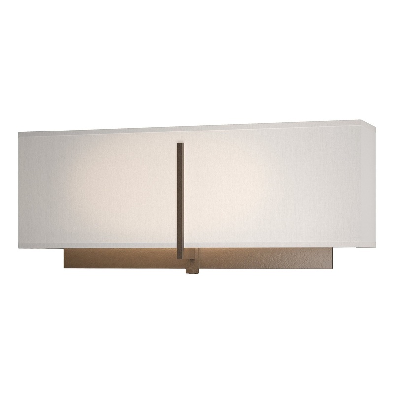 Exos Square Sconce Bronze Flax Shade (SE)