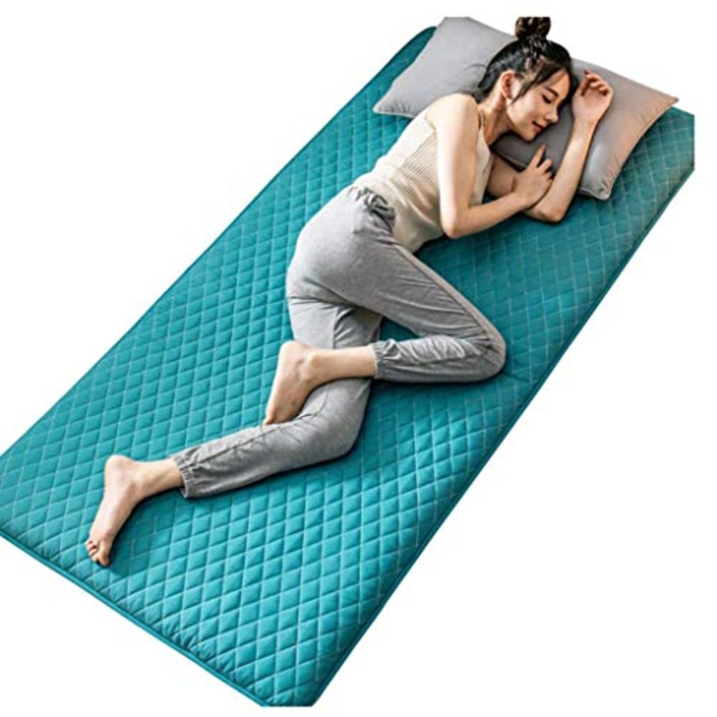 Huan Stile Giapponese Materasso Futon, Spessore del Pavimento Tatami Sleeping Pad Pieghevole Antiscivolo Antibatterico Cuscino del Sedile Double Single Materassino da Campeggio