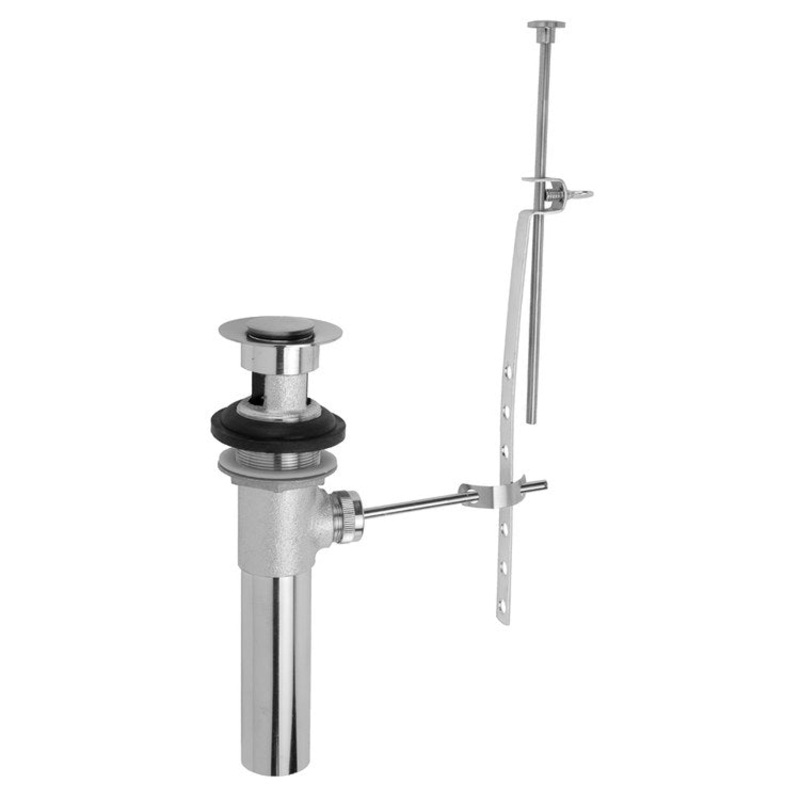 Lavatory Drain Pop-Up with Overflow 1-1/2 Inch Polished Nickel 8-5/8 Inch Length
