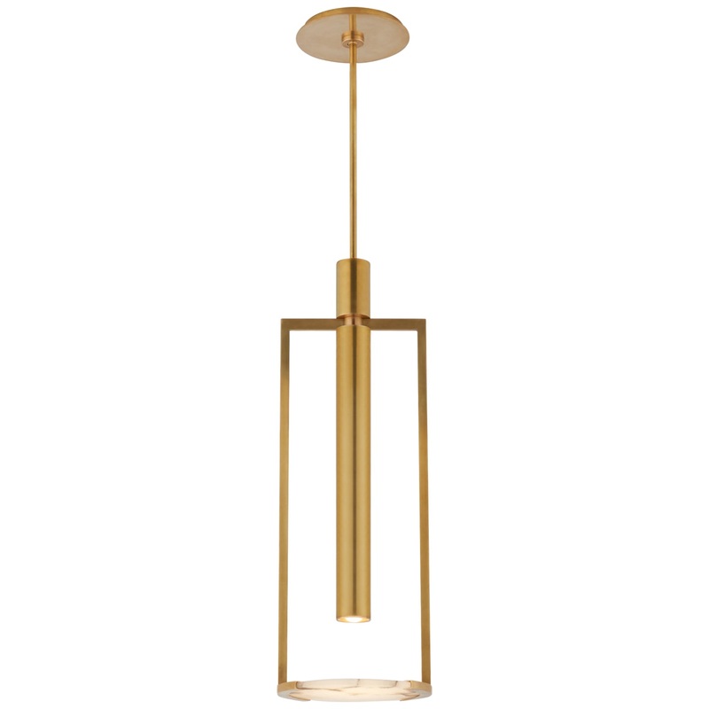 LED Pendant from the Melange Collection in Antique-Burnished Brass Finish by Visual Comfort Signature