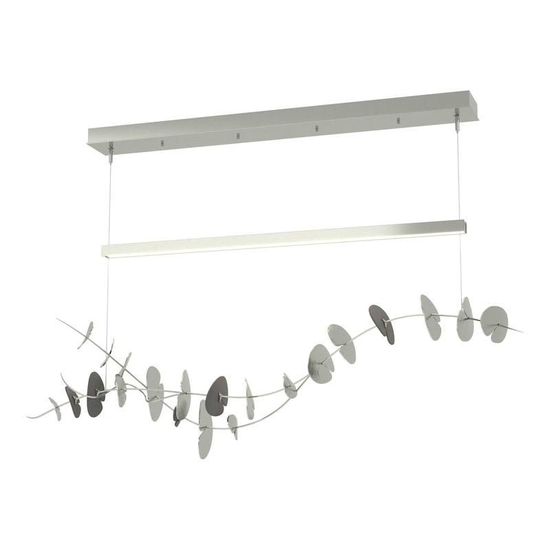 Lily LED Pendant Sterling Natural Iron