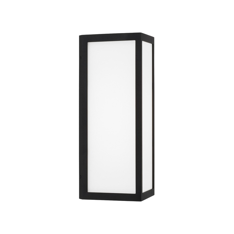 One Light Outdoor Wall Lantern from the Irvin Collection in Black Finish by Capital Lighting