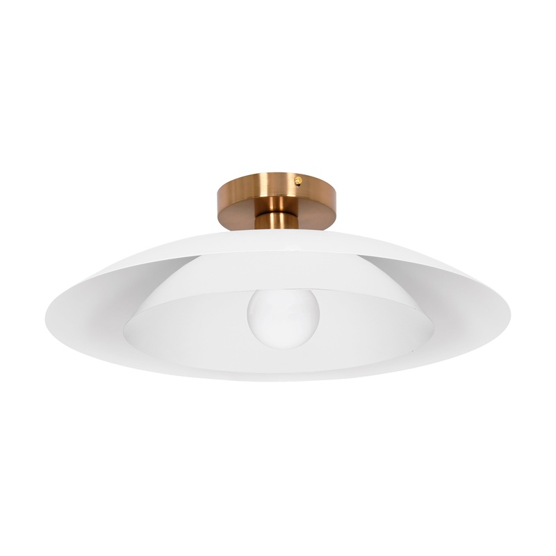 Pima 1-Light Semi-Flush Mount Matte White