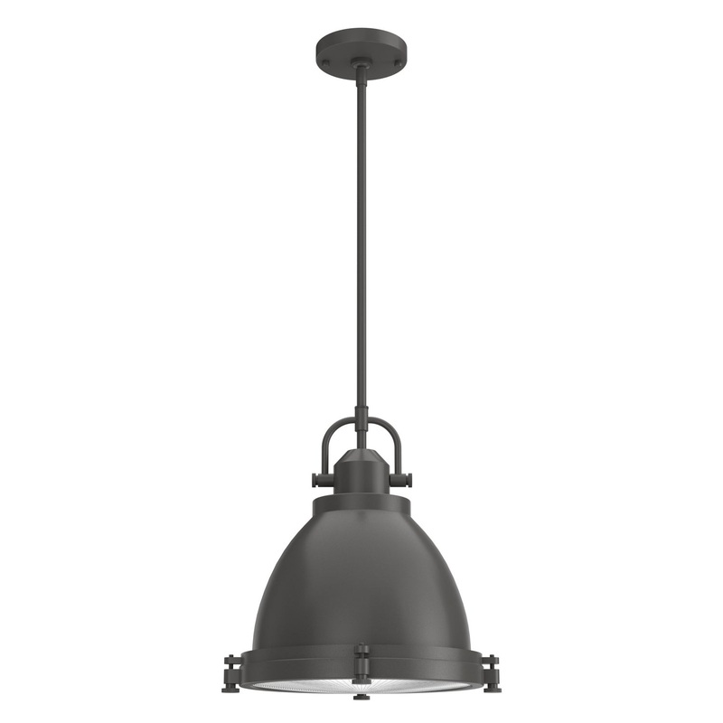 Two Light Pendant from the Bridgemoor Collection in Noble Bronze Finish by Hunter