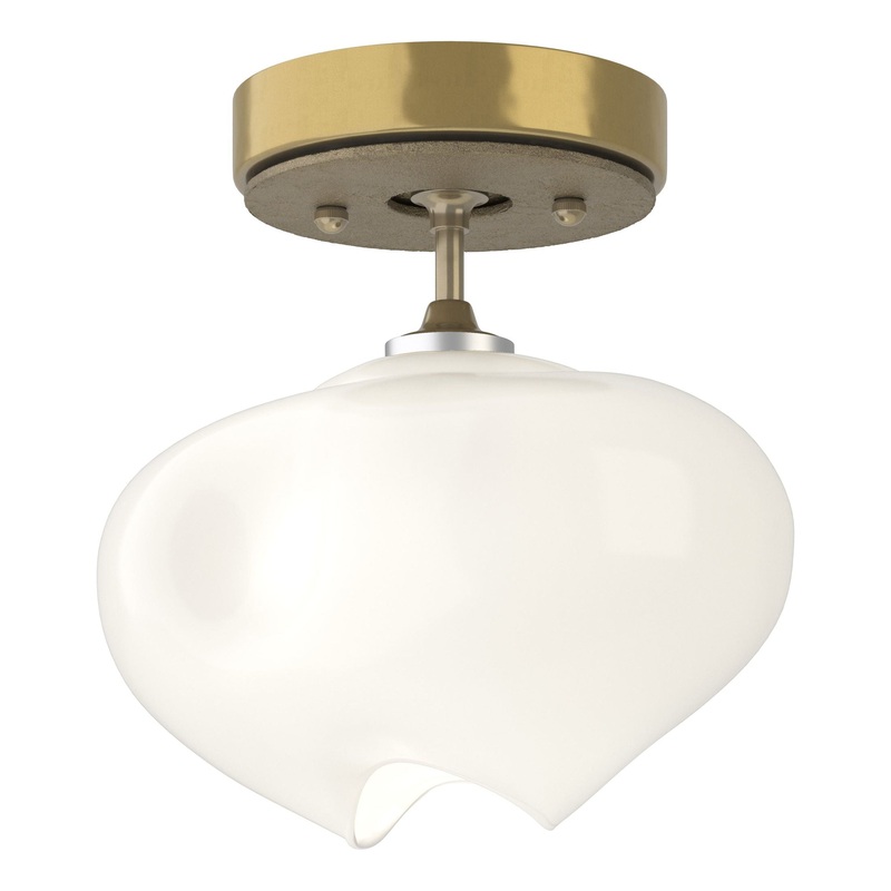 Ume 1-Light Semi-Flush Modern Brass Soft Gold