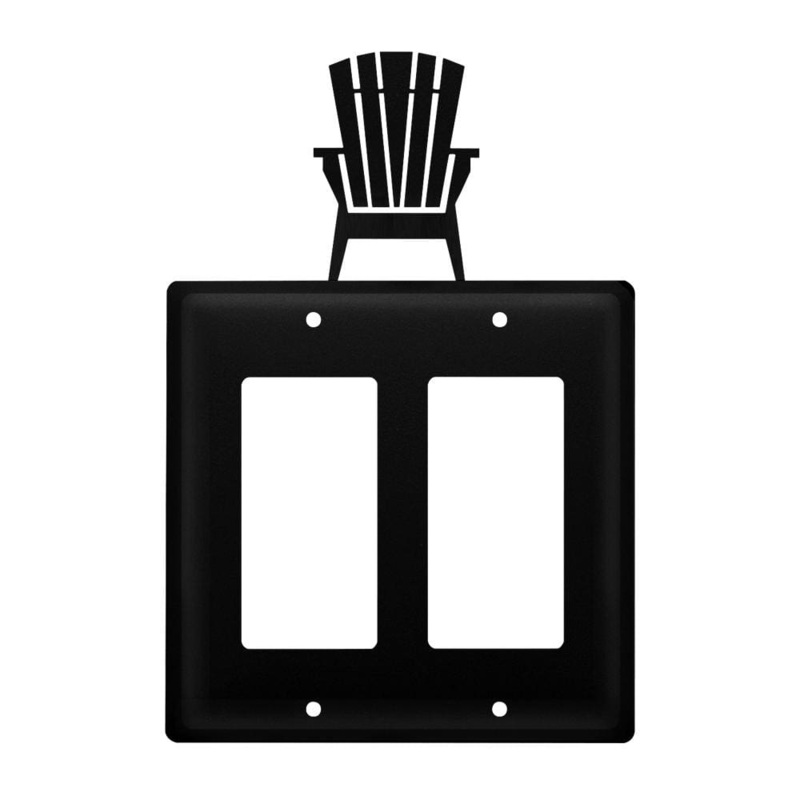 Village Wrought Iron EGG-119 Double Adirondack Double GFI Cover