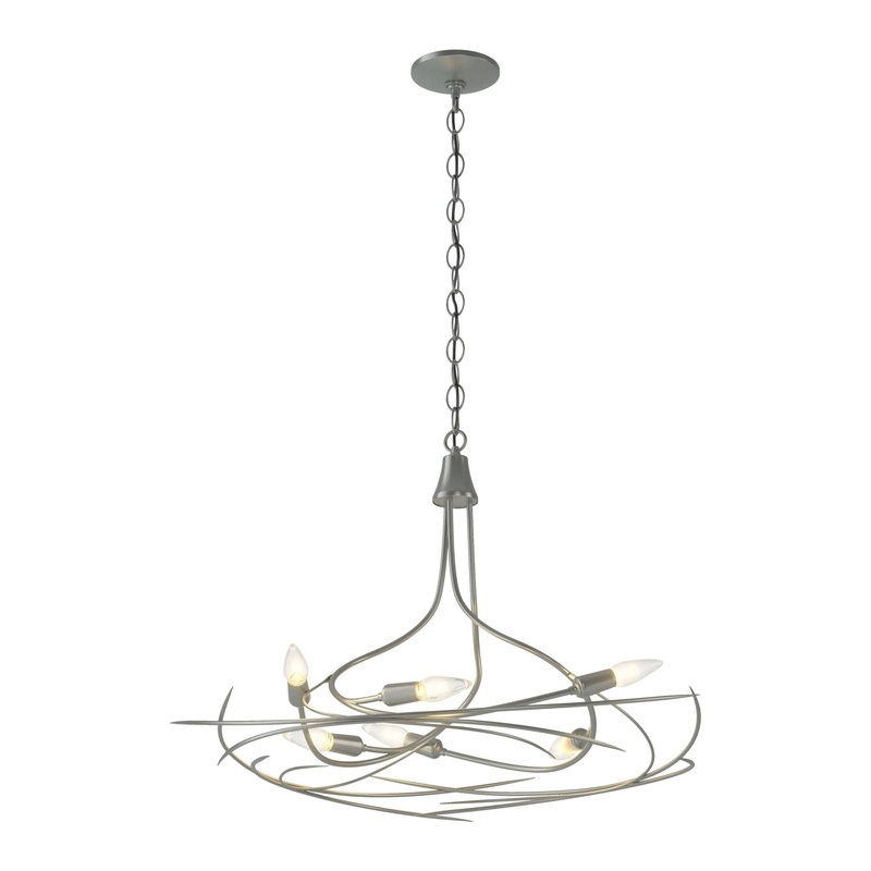 Wisp 6-Light Chandelier Vintage Platinum