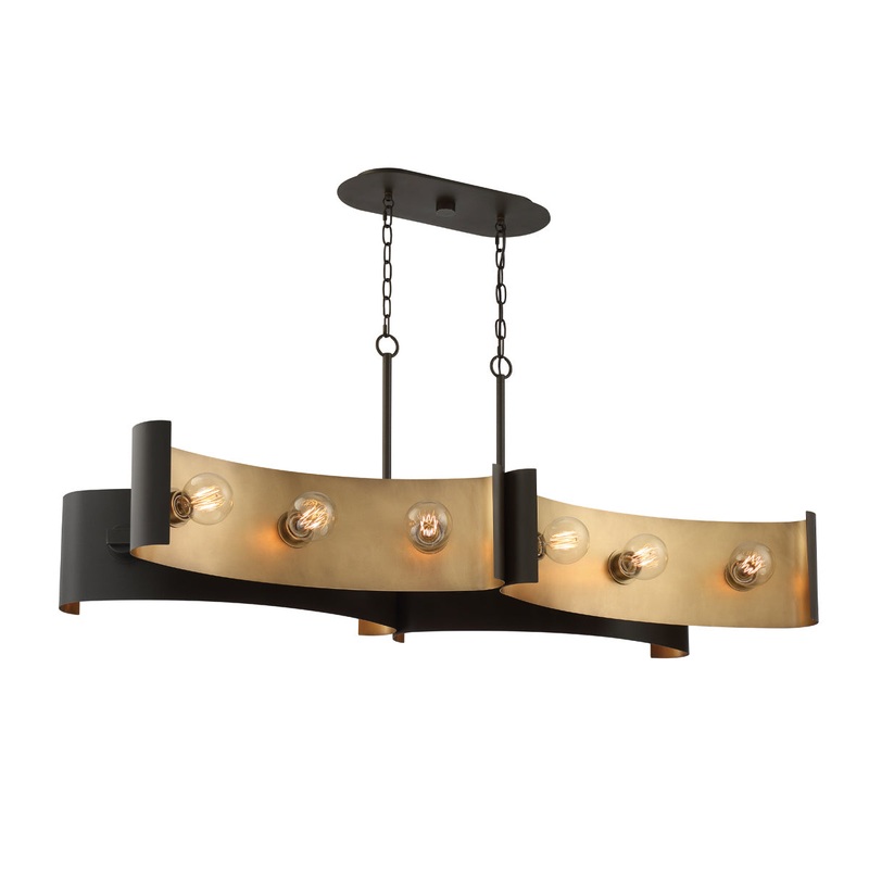 12 Light Chandelier from the Metallo Collection in Bronze Finish by Eurofase