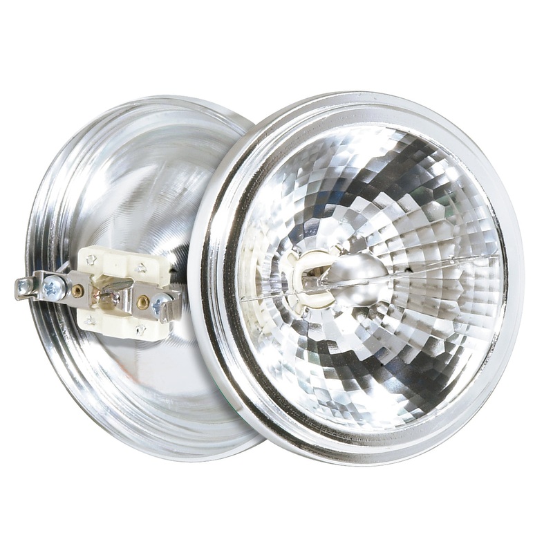 50 Watt, Halogen, AR111, 3000 Average rated hours, G53 base, 12 Volt by Satco