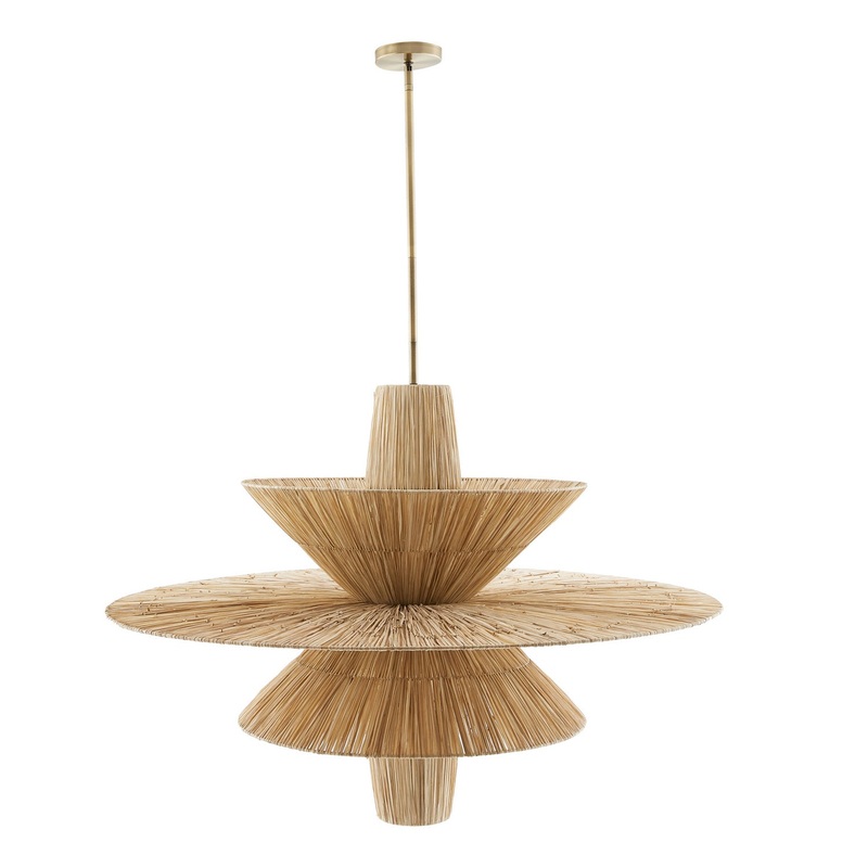 Arteriors 85037 Shay One Light Chandelier Natural