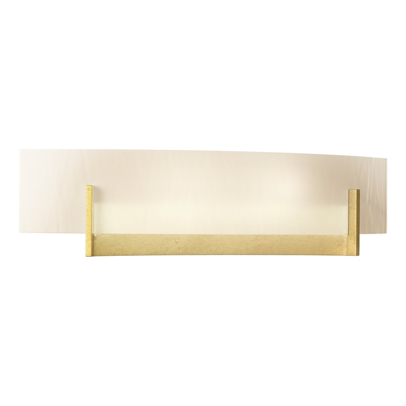 Axis Sconce Modern Brass White Art Glass (BB)