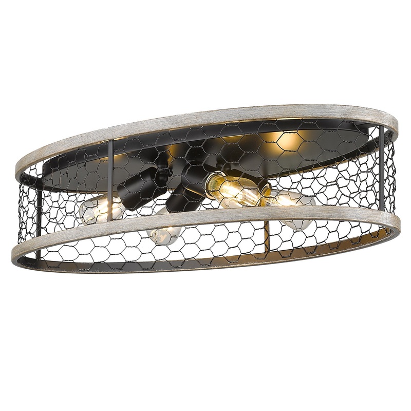 Bailey 24″ Flush Mount in Matte Black