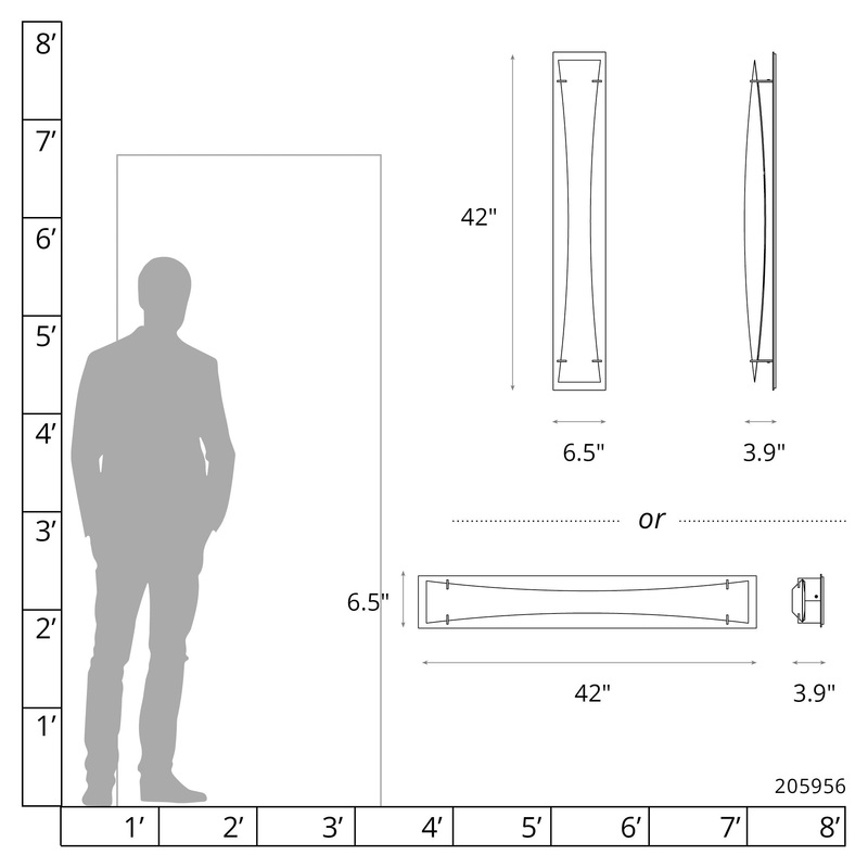 Bento Large LED Sconce White