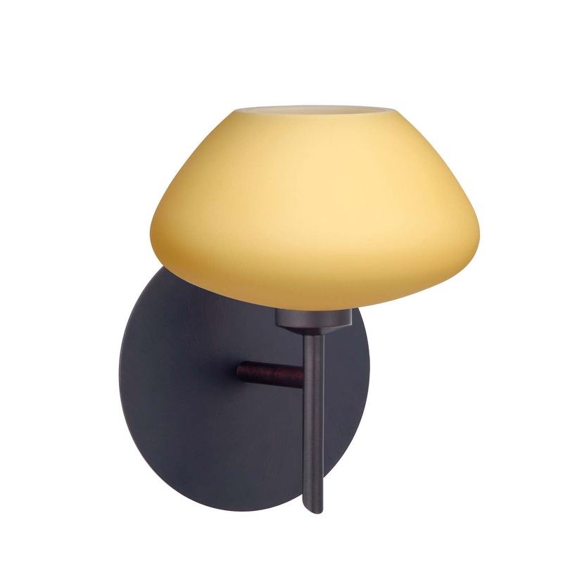Besa 1SW-5410VM-BR Peri One Light Wall Sconce Bronze