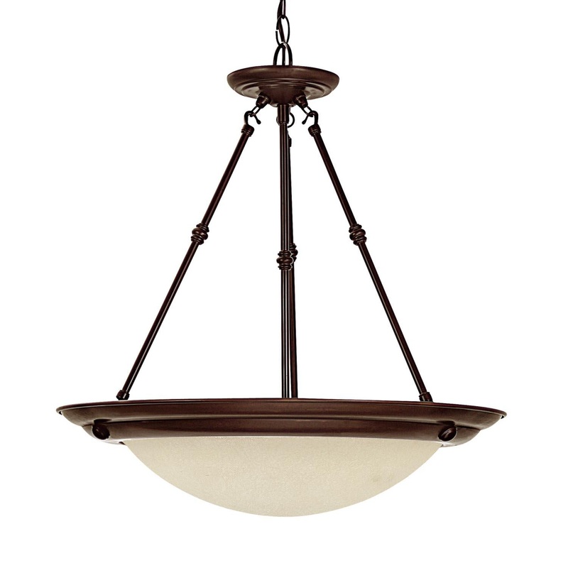 Capital Lighting 2720BB George 3 Light Pendant Burnished Bronze