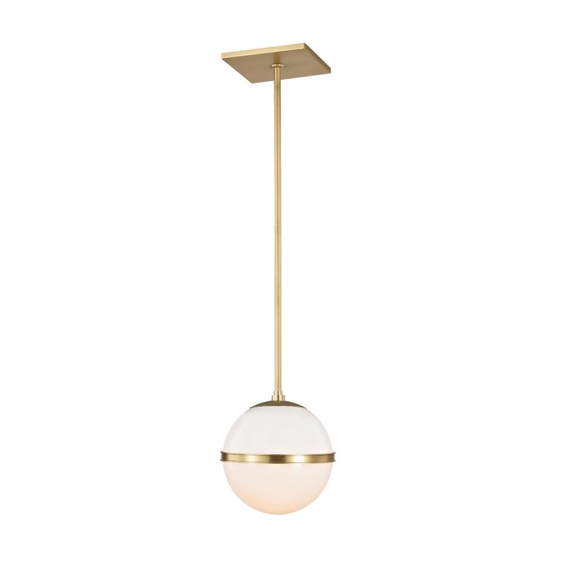 Crystorama 2107-AG Truax One Light Chandelier Aged Brass