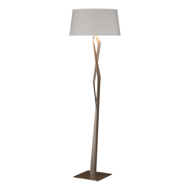 Facet Floor Lamp Bronze Flax Shade (SE)