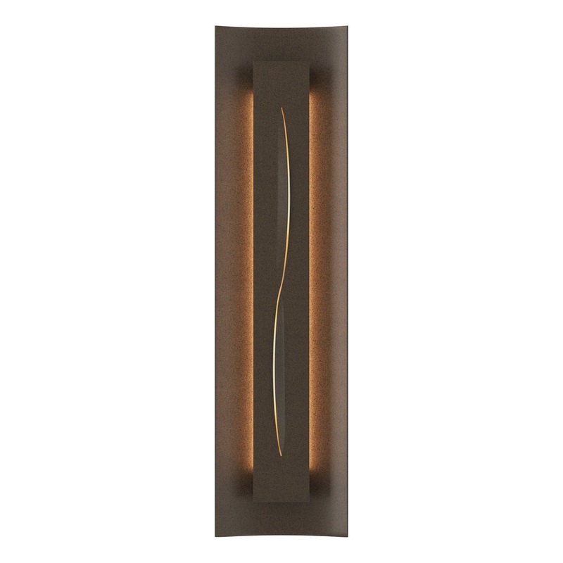Gallery Sconce Bronze Ivory Art Glass (CC)