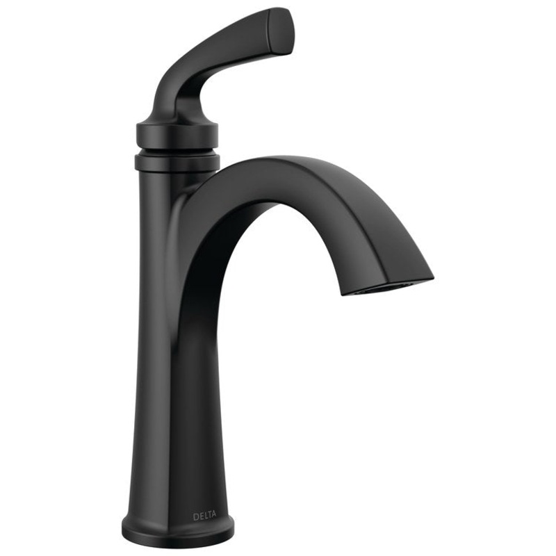 Lavatory Faucet Geist 1 Lever ADA WaterSense Matte Black 1.2 Gallons per Minute