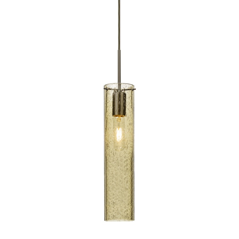 One Light Pendant from the Juni Collection in Bronze Finish by Besa