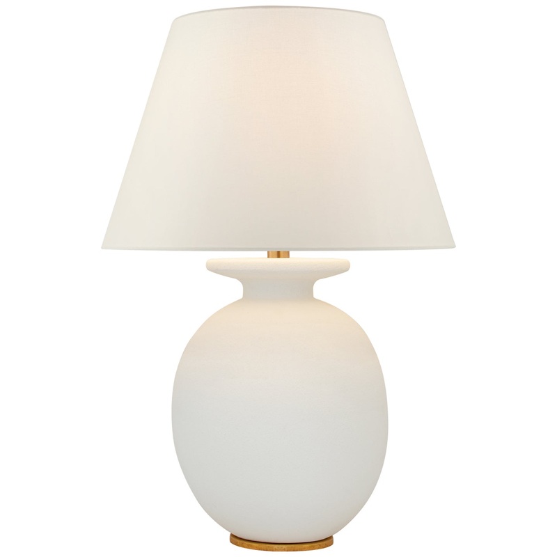 One Light Table Lamp from the Hans Collection in Sandy White Finish by Visual Comfort Signature