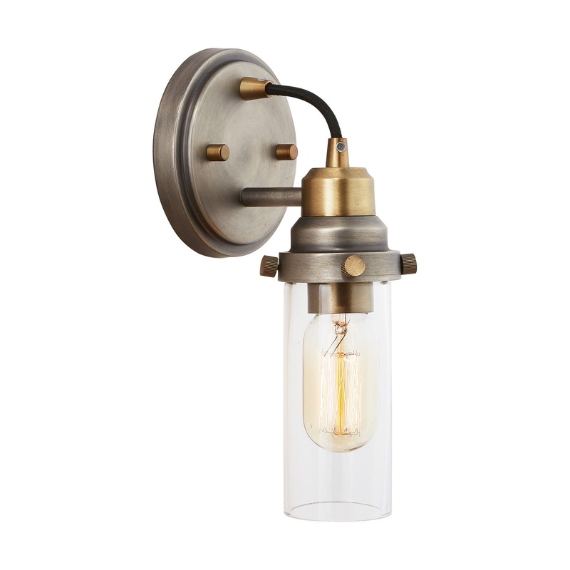 One Light Wall Sconce from the Ryder Collection in Antique Nickel Finish by Capital Lighting