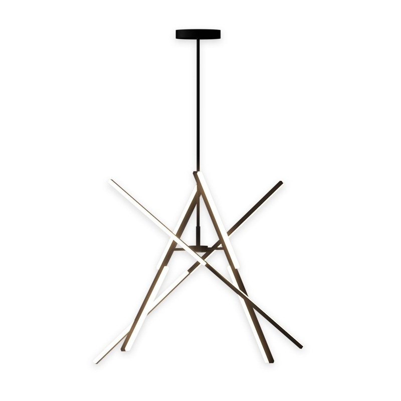 Stix Chandelier – Black / 50.00