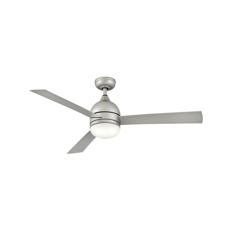52″ Ceiling Fan from the Verge Collection in Brushed Nickel Finish by Hinkley