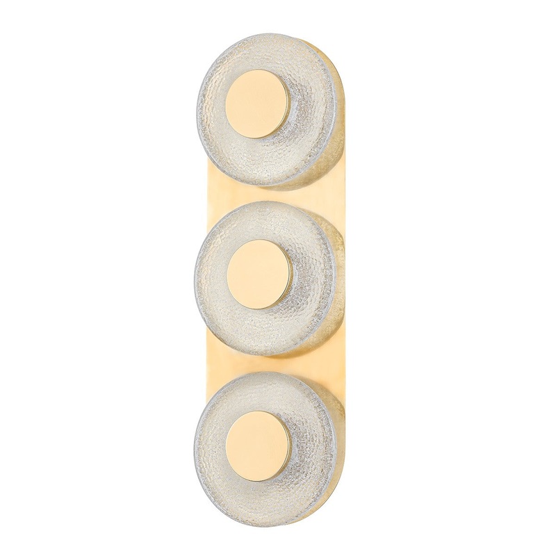 Corbett Lighting 351-03-VB Pearl LED Wall Sconce Vintage Brass