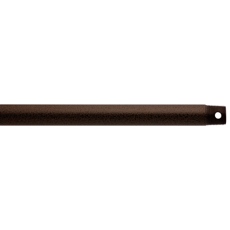 Kichler 360002TZP Fan Down Rod, Tannery Bronze Powder Coat