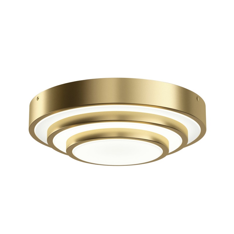 Kichler 84320CG LED Flush Mount, Champagne Gold