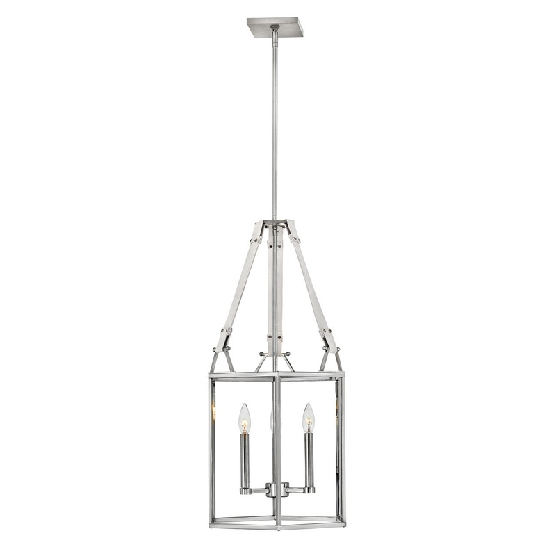 LED Chandelier from the Monroe Collection in Polished Nickel Finish by Hinkley