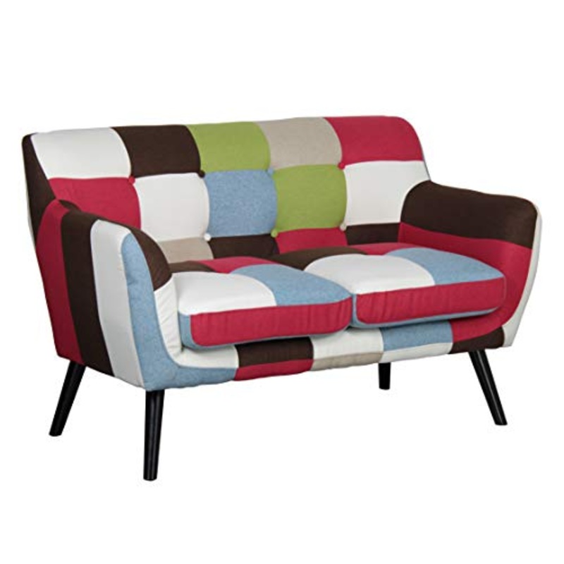 Tot Piccinni Divano Poltrona Pouf Tessuto Patchwork Alta qualit Top (Divano Patchwork 2 Posti)