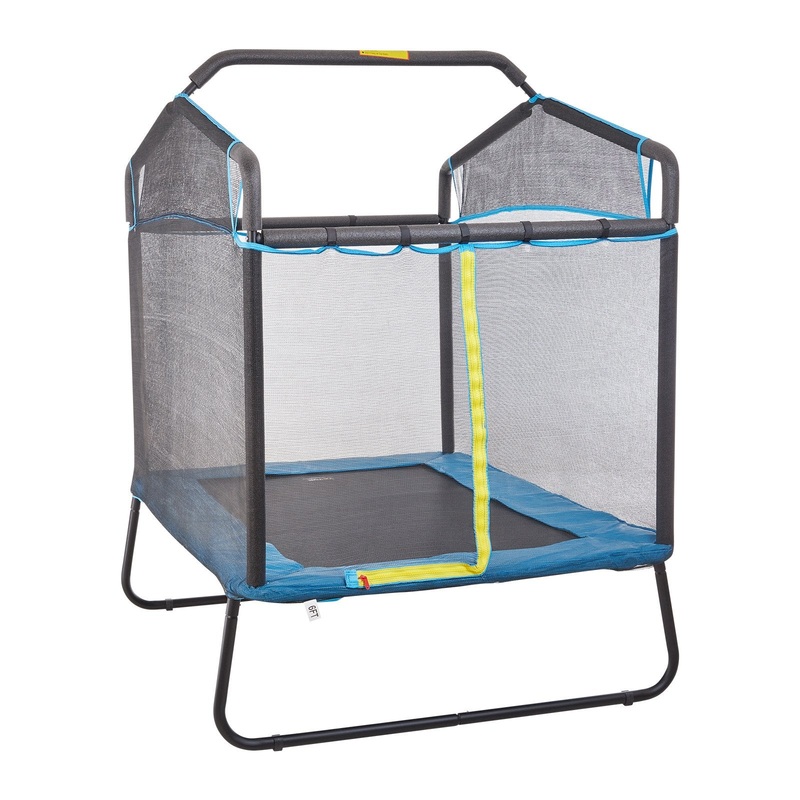 VEVOR 6FT Trampoline for Kids, 72″ Indoor/Outdoor Toddlers Trampoline, Mini Baby Trampoline with Safety Enclosure Net, Gymnastics Bar, Hammock, Recreational Trampoline Birthday Gift for 3+ Years Kids