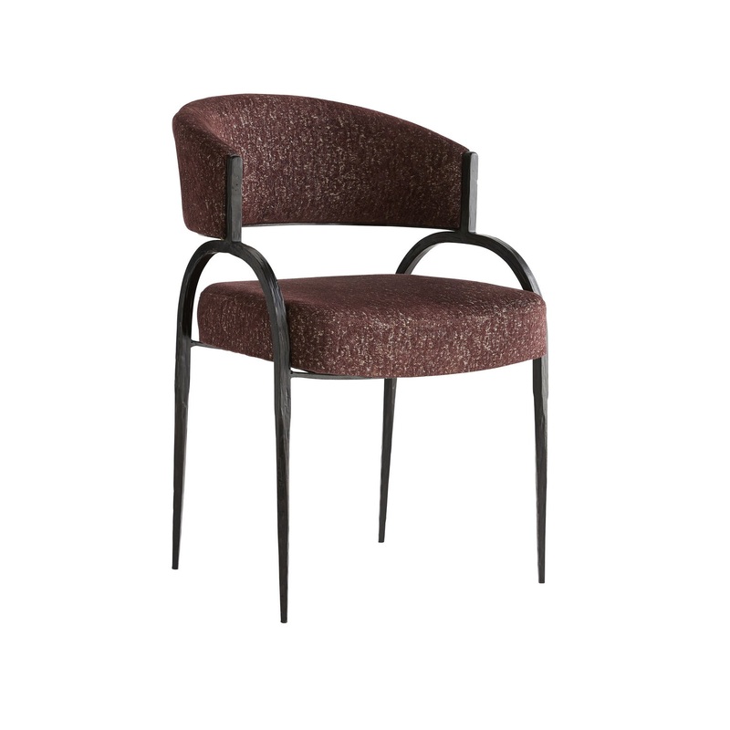 Arteriors 4748 Bahati Chair Bordeaux