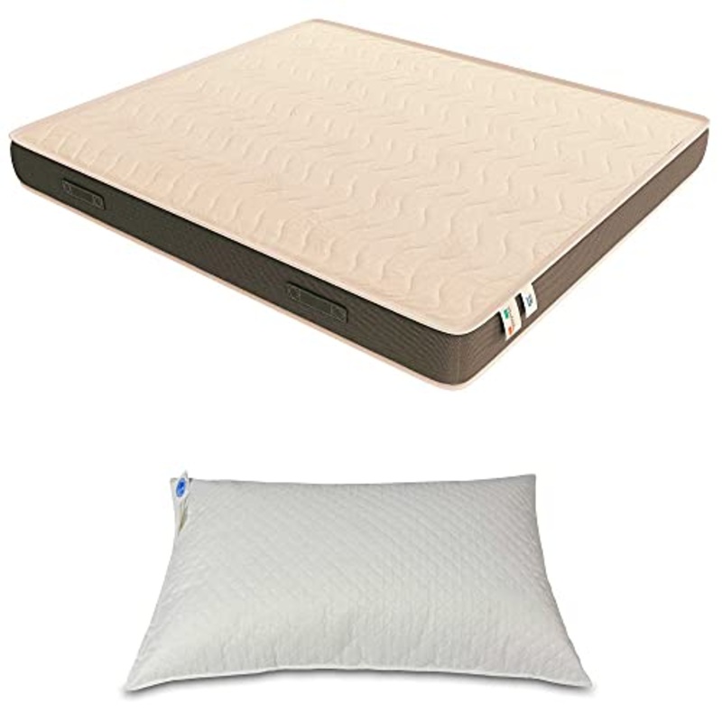 Baldiflex Emporio Materasso in Waterfoam Piazza e Mezza Power, Misura 120x190x20cm, con Rivestimento in Aloe Vera Fascia 3D Massaggiante, Ergonomico, Traspirante, Antiacaro