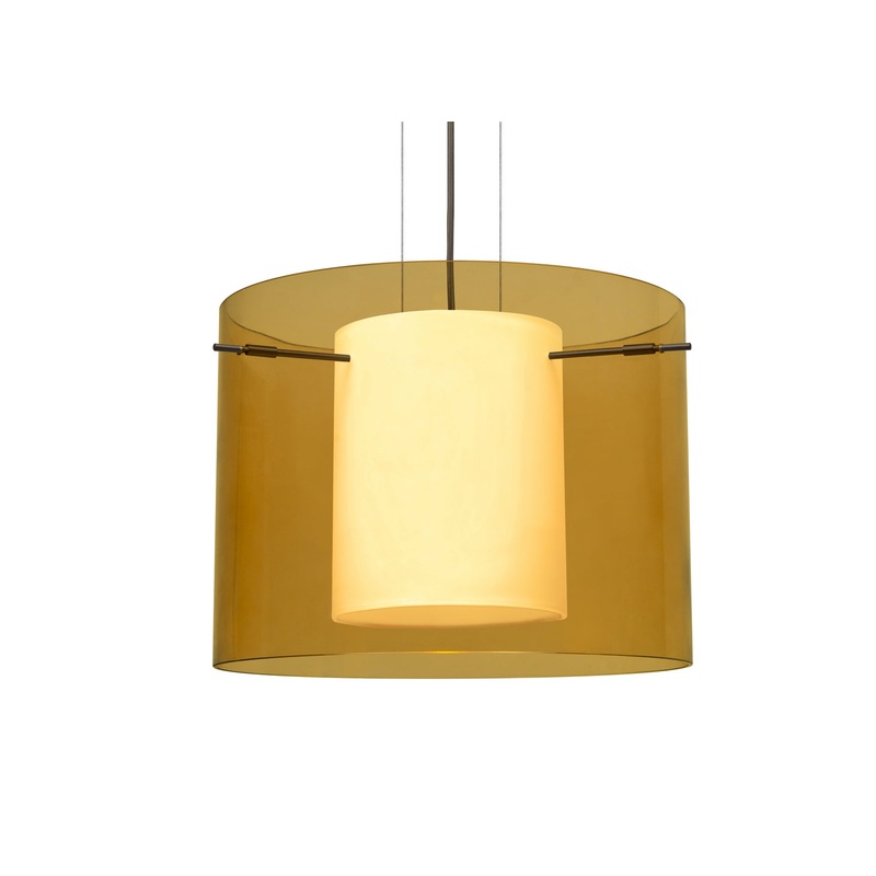 Besa 1KG-G00707-BR Pahu One Light Pendant Bronze