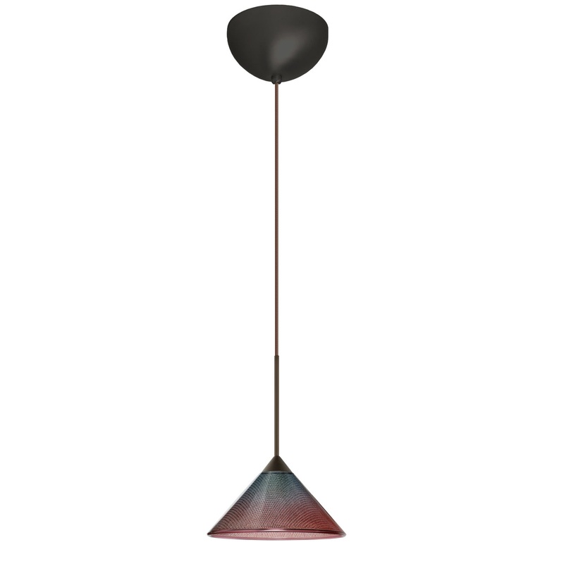 Besa 1XC-117691-LED-BR Kona One Light Pendant Bronze