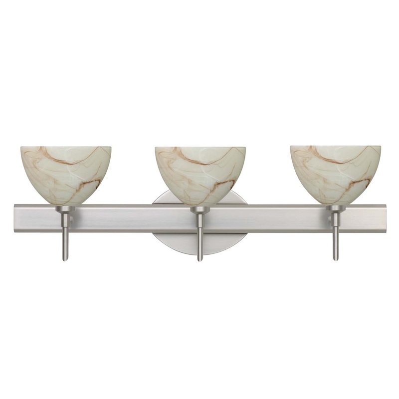 Besa 3SW-467983-SN Brella Three Light Wall Sconce Satin Nickel