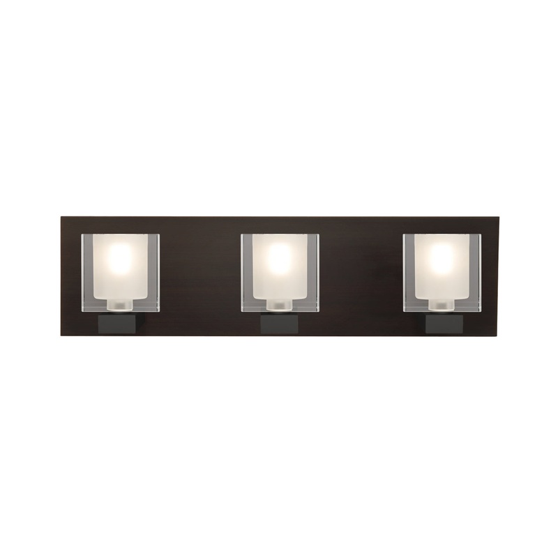 Besa 3WF-BOLOFR-BR Bolo Three Light Vanity Bronze