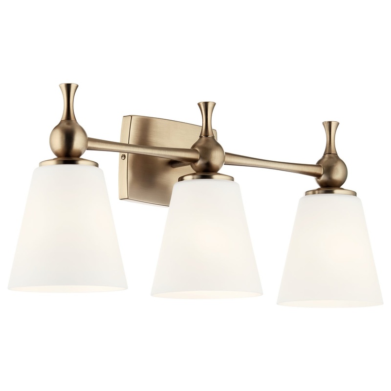 Kichler 55092CPZ Three Light Bath, Champagne Bronze