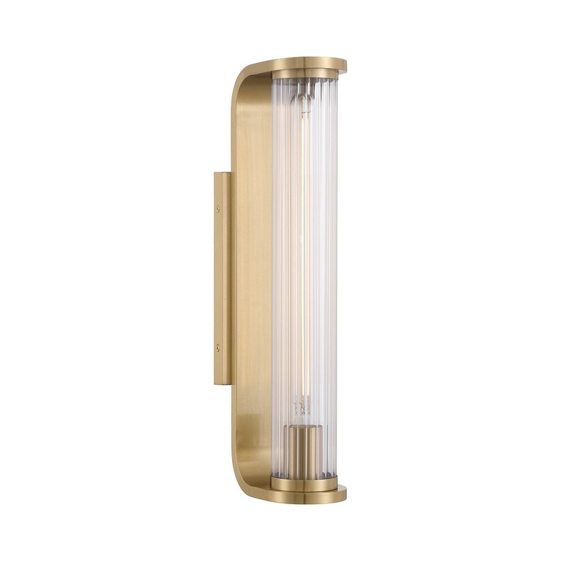 LED Wall Sconce from the Jarvis Collection in Aged Brass Finish by Crystorama