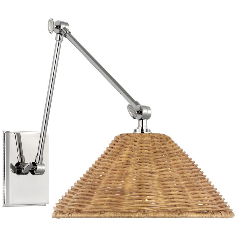 LED Wall Sconce from the Wimberley Collection in Polished Nickel Finish by Visual Comfort Signature