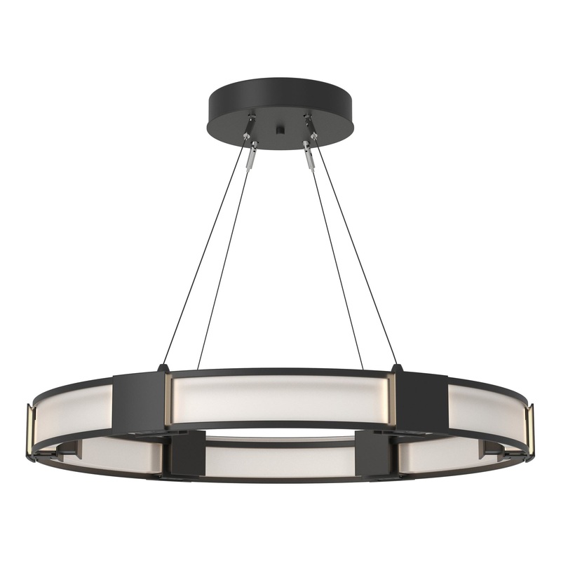 Aura Glass Pendant Black Frosted Glass (FD)