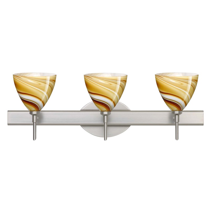 Besa 3SW-1779HN-SN Mia Three Light Wall Sconce Satin Nickel