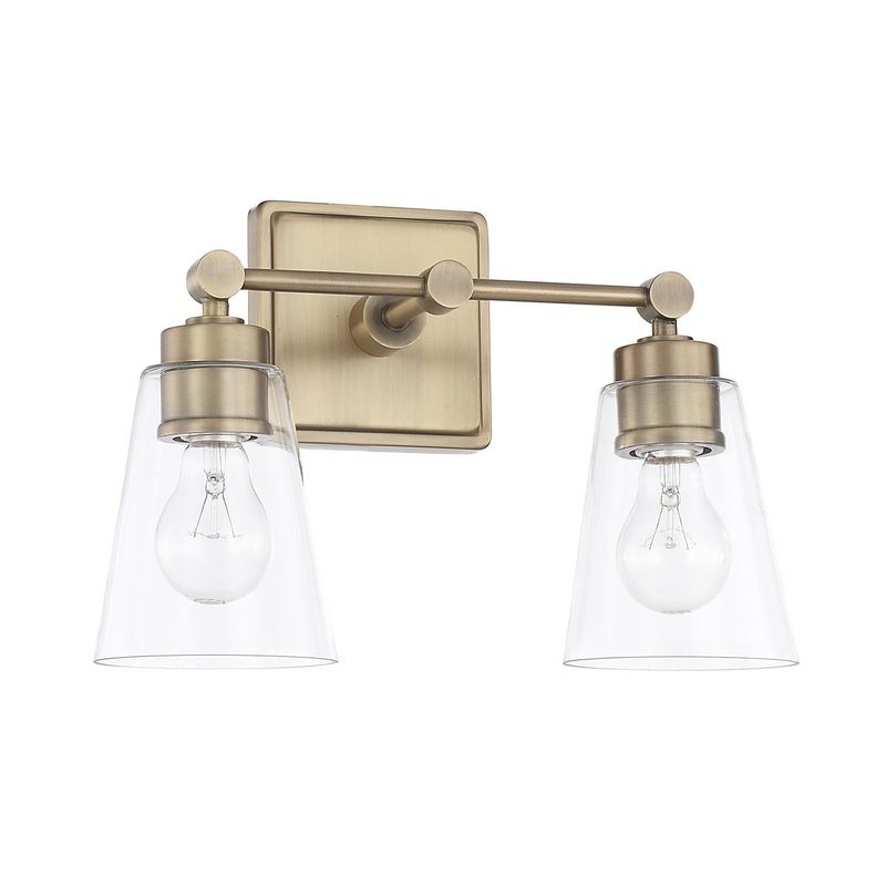 Capital Lighting 121821AD-432 Rory 2 Light Vanity Aged Brass