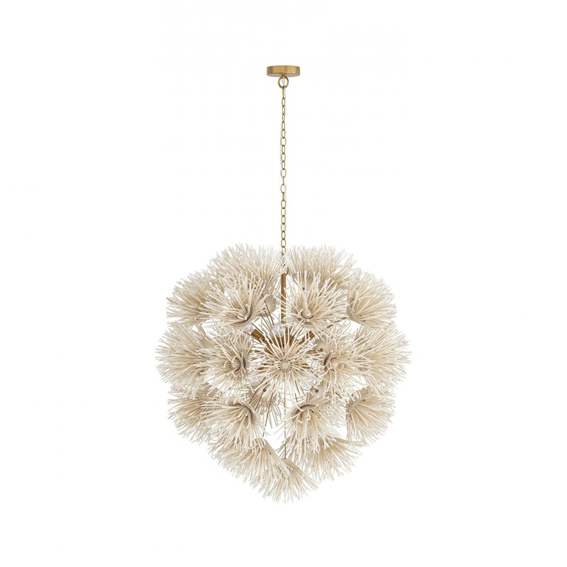 Eight Light Chandelier from the Winona Collection in Ivory Finish by Arteriors